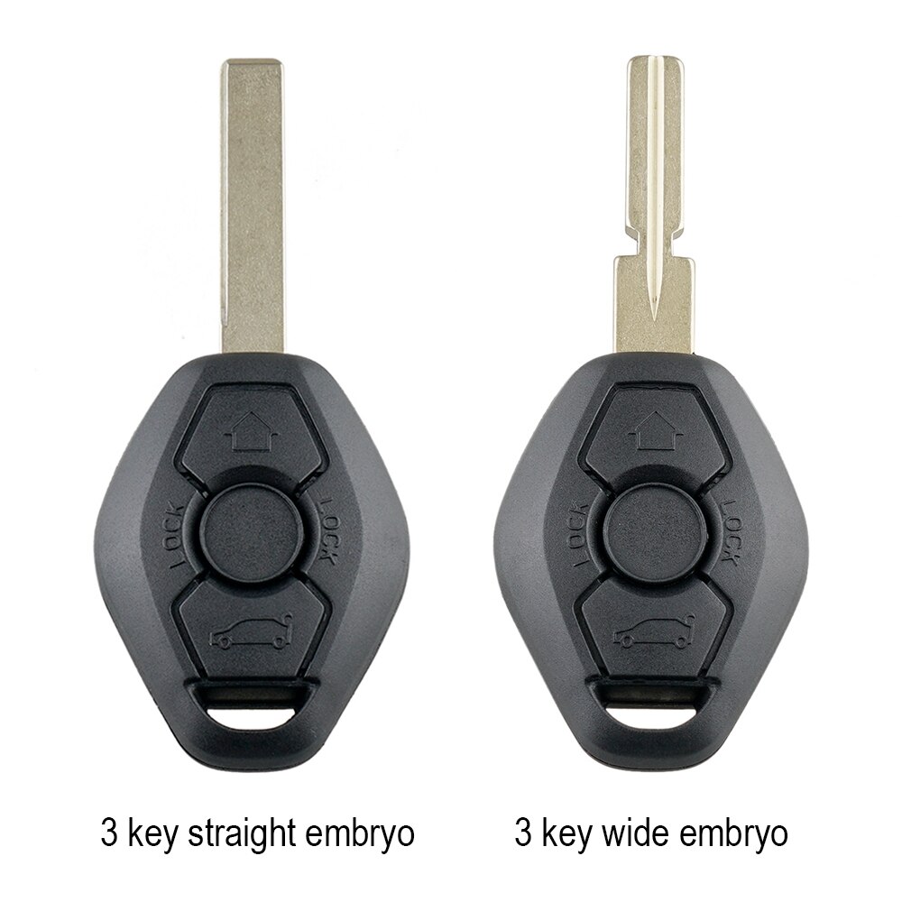 La llave del coche caso 3 Tecla de botón funda de mando a distancia de reemplazo para BMW E38 E39 E46 EWS sistema Auto Accesorios