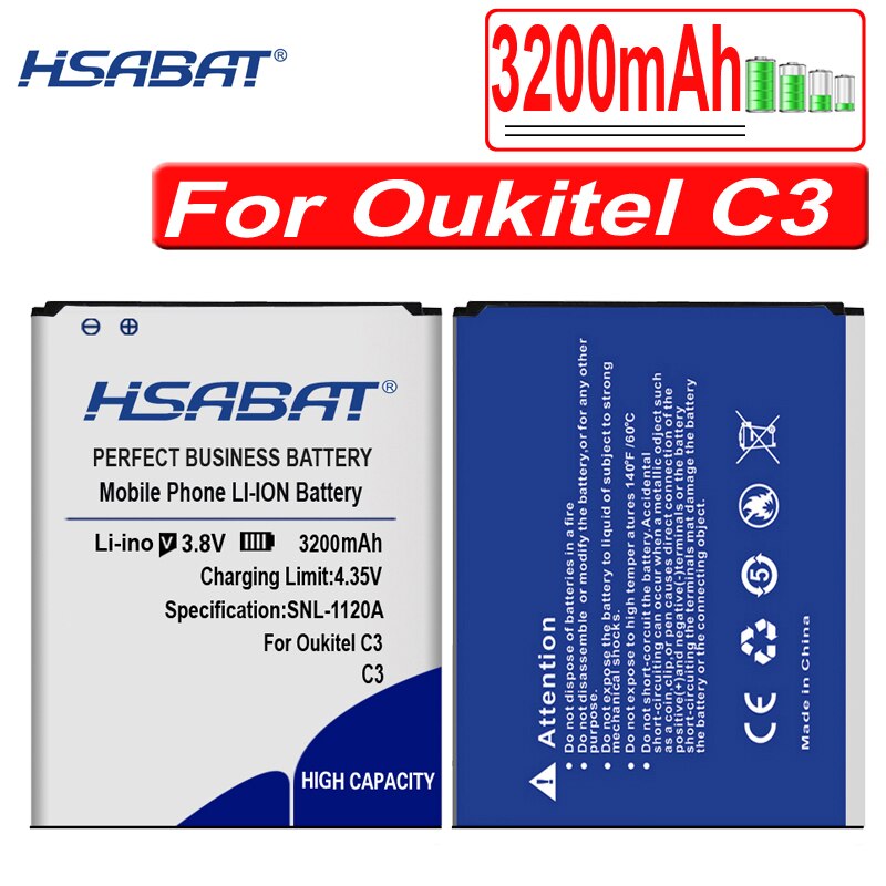 HSABAT-Batería de 3200-5100mAh para Oukitel U22, para Oukitel C3 / C5 C5 Pro / C11 C11 Pro / U7 Plus / U7 Pro / C8