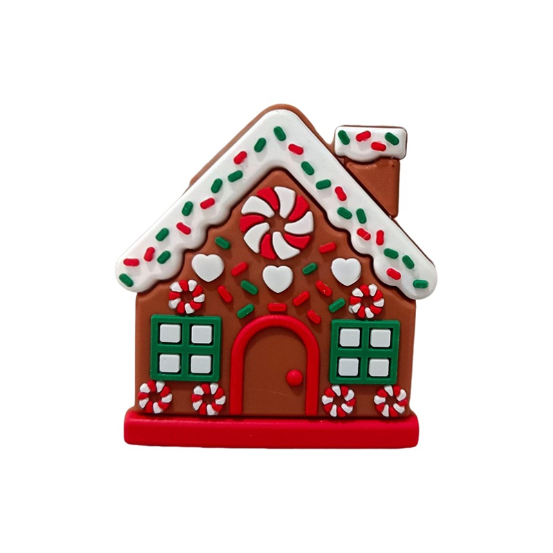 Silikon Halloween Skelett Türgriff Dekoration Weihnachten Schrankknopf Abdeckungen Lebkuchenhaus geformte Schubladengriffe wiederverwendbar: Schwarz