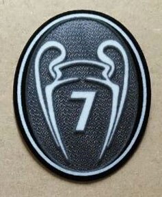 Hoogste trofee 4 5 7 9 10 11 12 13 kampioensbadge grijs ucl kampioen 4-13 keer trofee badge: 7