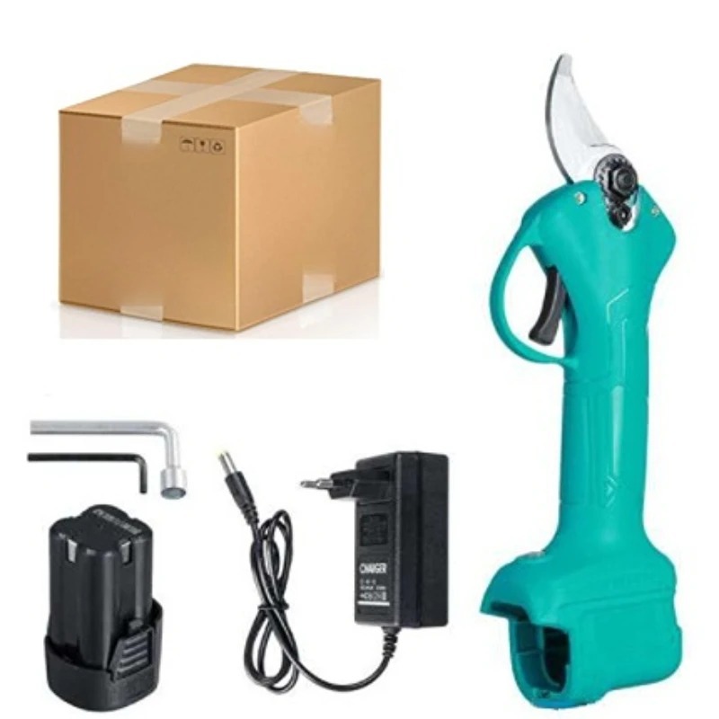 16.8V Draadloze Elektrische Snoeischaar Batterij Punner Tuin Schaar Bonsai Boom Snoeien Takken Cutter Tuingereedschap: Rode/zwart