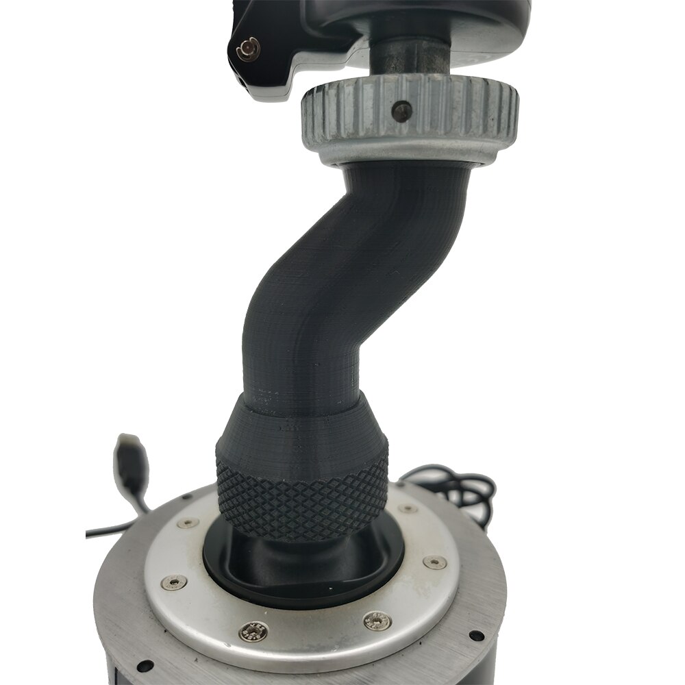 Para a barra de extensão do joystick de thrustmaster para hotas warthog f/A-18C cougar curvado e reto jogo de rotação de 360 ° substituir parte