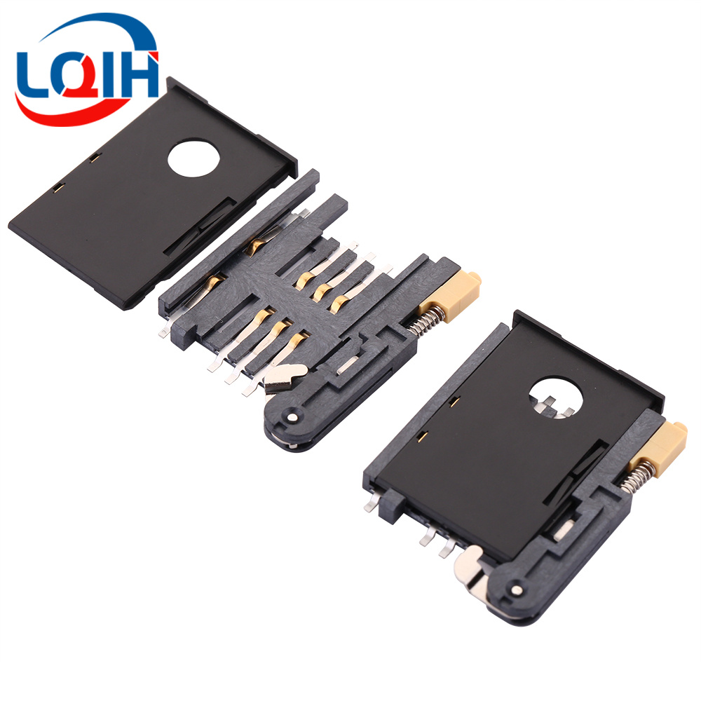 Suporte para cartão SD/MINI/TF/SIM/NANO/MICRO Slot para cartão Módulo de memória Corpo longo Corpo curto com conector autoelástico: Marfim