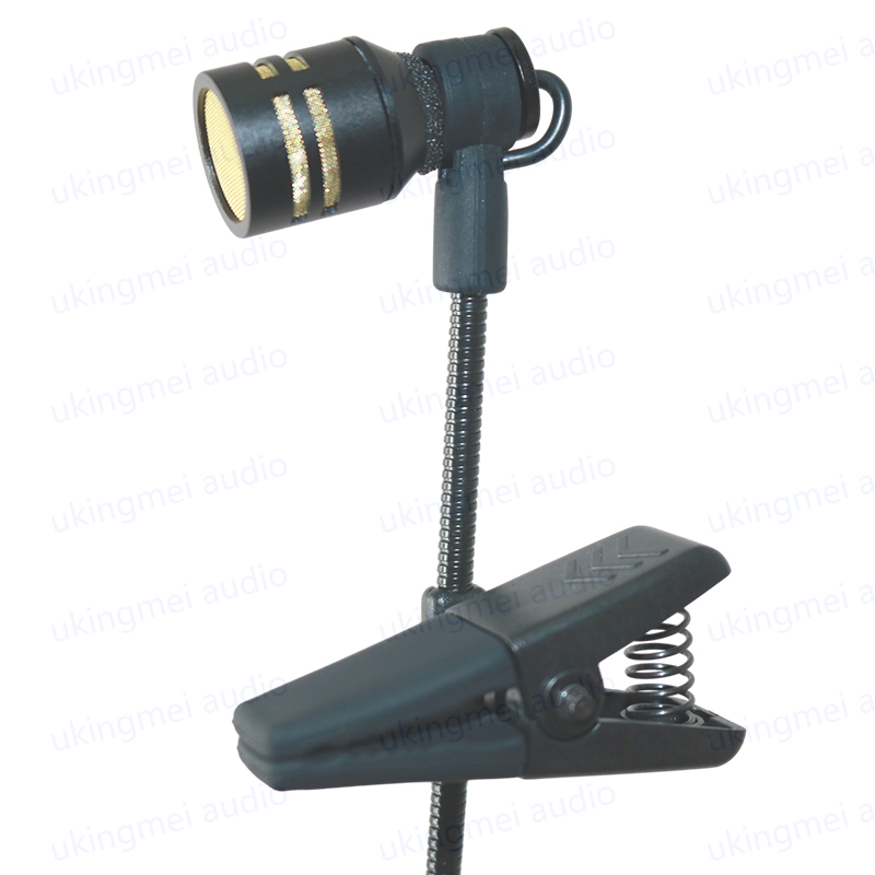 Dynamic Microphone for Saxophone Musical Instrument Microphone for Orchestra Trumpet Sax Gooseneck Microphone with 5M 6.35 Wire