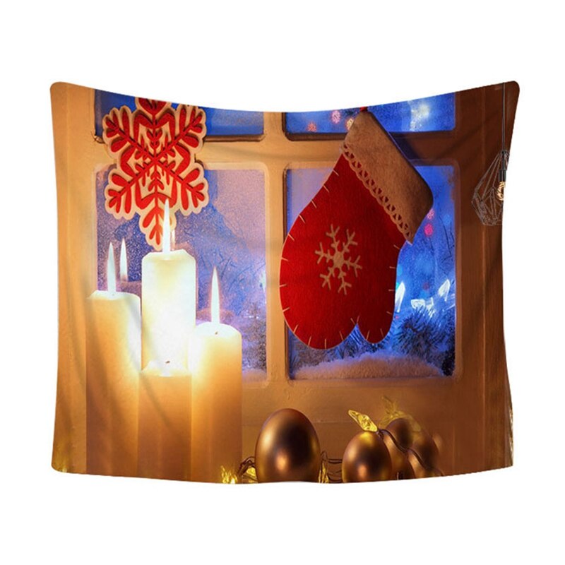 Noël vert arbre tapisserie maison tenture murale tissu de fond tissu de noël décoration de la maison couvre-lit mur tapis