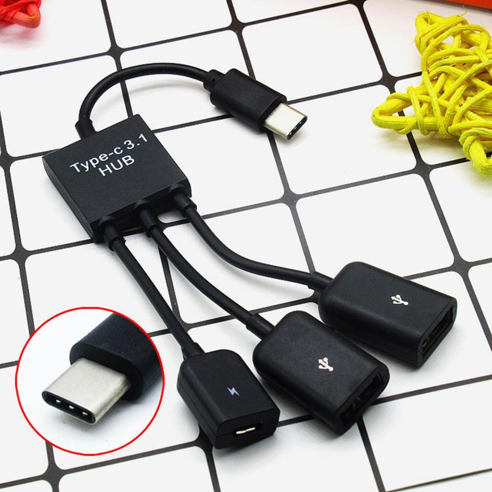 Hub Adapter OTG Portable Type-C USB Cable Converter for Mobile Phone