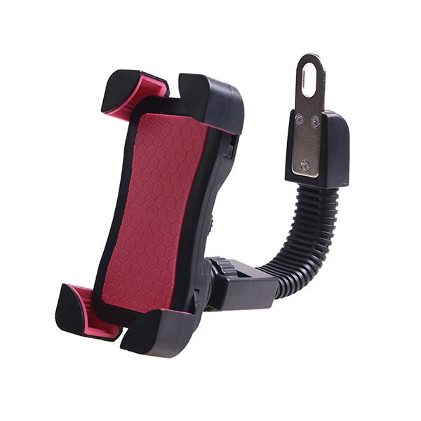 Bicycle Phone Holder Mobile Support Telephone Velo Scooter Motorcycle Phone Mount GPS Holder Bike Handlebar Clip Bracket Stand: Motorcycle Rose Red