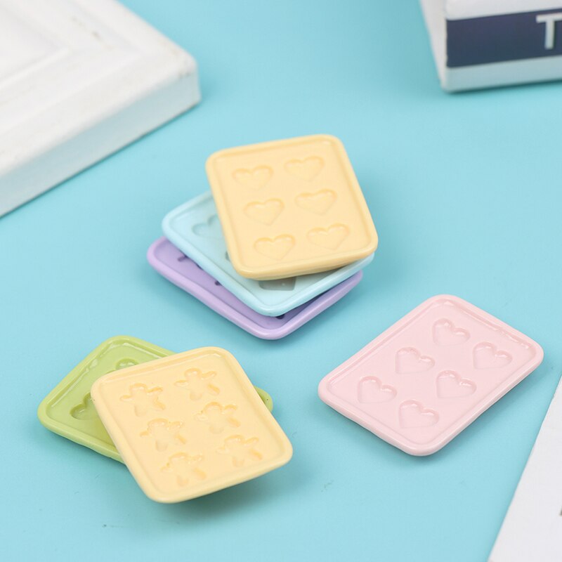 2Pcs 1/12 Miniatuur Dollhouse Bakplaat Pretend Play Keuken Koken Speelgoed Set Pop Bestek