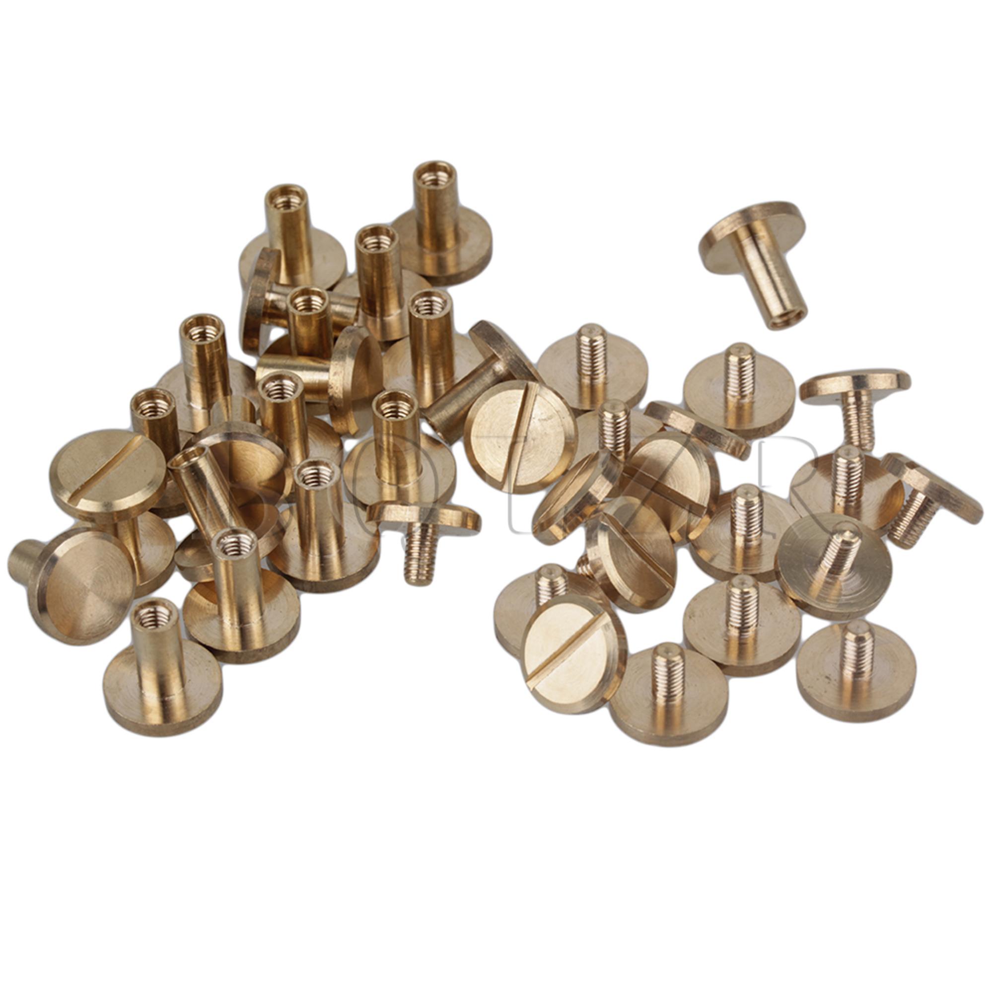 BQLZR 20PCS Leather Craft Solid Brass Nail Rivets ... – Vicedeal