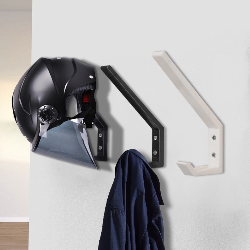 Soporte multiusos para casco de motocicleta, Perchero de montaje en pared para exhibición de casco, para el hogar, equipaje, abrigo, percha para chaqueta, 2 uds.