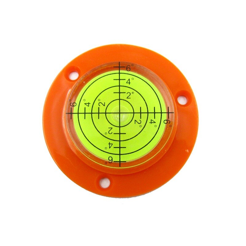 QASE 50*9mm Graduated Universal Bubble Level Crane Spirit Level Measurement Tools with Mounting Holes 3 Colors Available 1Pcs: Greenliquid OrangeS