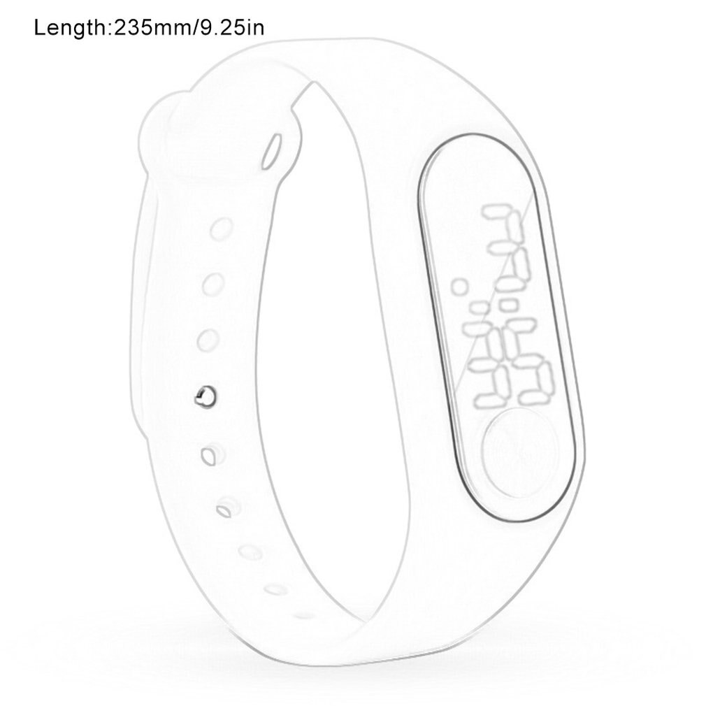 Led elektronische digitale armbandhorloges casual sporthorloge snoepkleurige siliconen koppels polshorloge