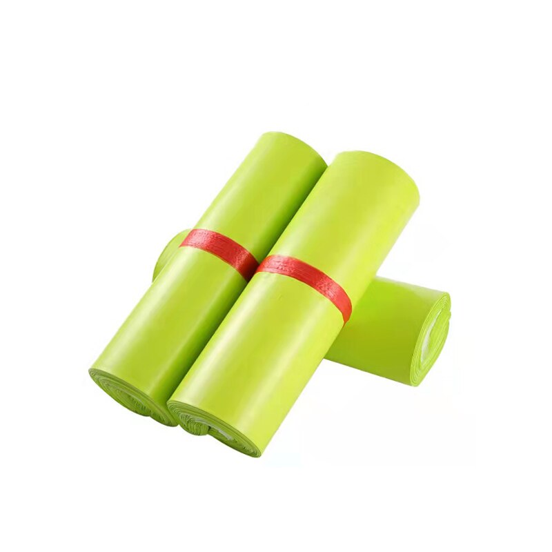 50Pcs/Lots Green Courier Mailer Bags Poly Package Self-seal Mailing Express Bag Envelope Packaging Bags Plastic Transport Ba