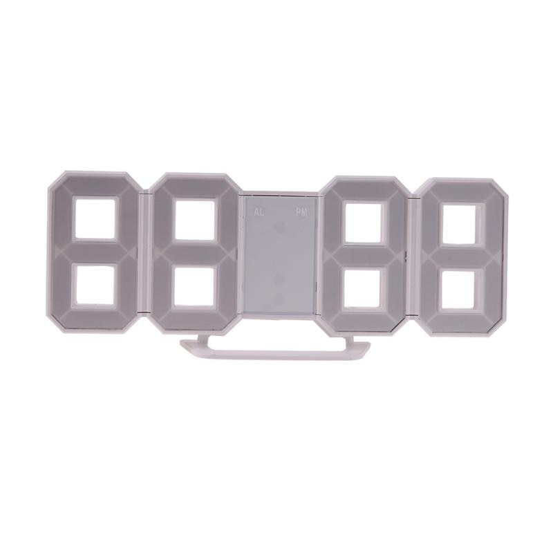 Modern Digital LED Table Clock Watches 24 or 12-Hour Display Alarm Snooze Desktop Table Clock Wall Decorative