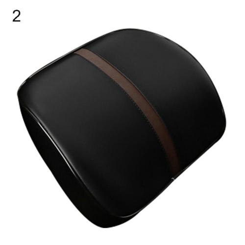 Car Memory Foam Travel Comfortable Neck Headrest Pillow Lumbar Support Cushion: Black Coffee Lumbar