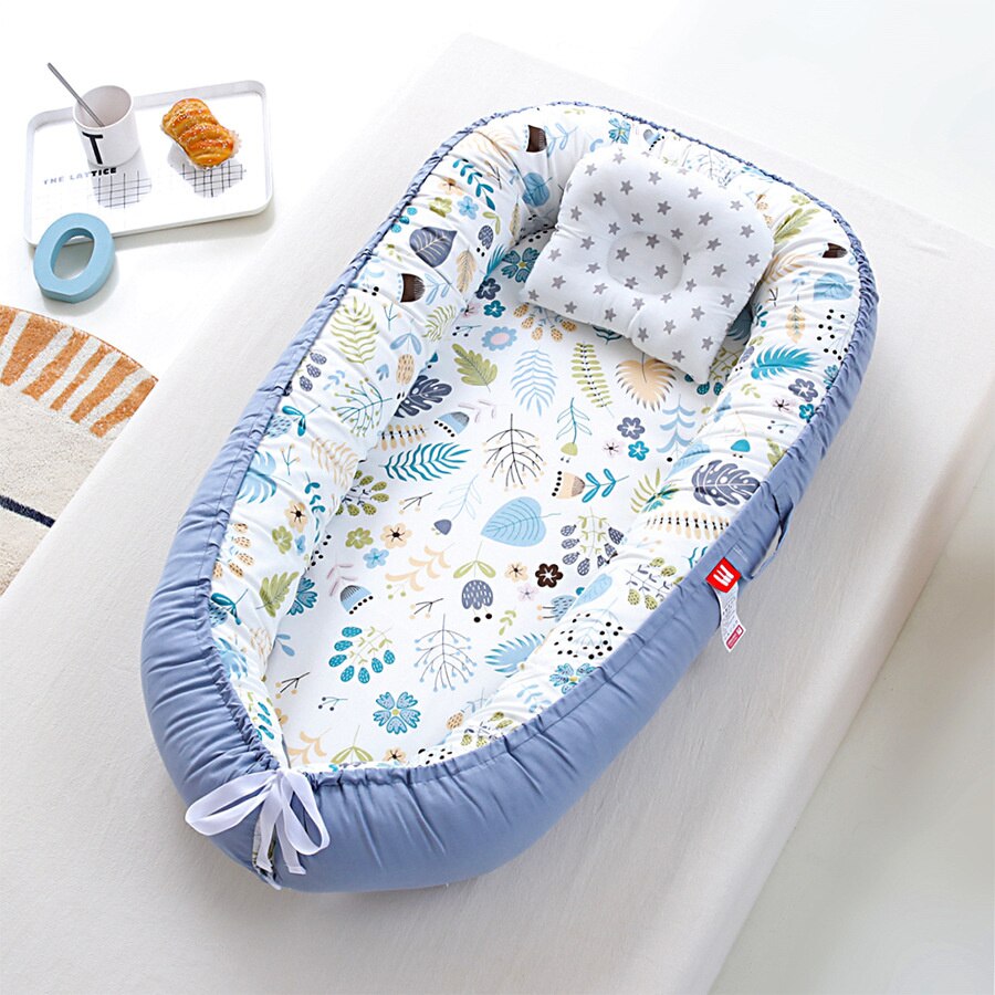 Baby Cradle Baby Cradle Newborn Mattress for Crib &amp; Bassinet Soft Multi Function for Thanksgiving: Leaves cotton