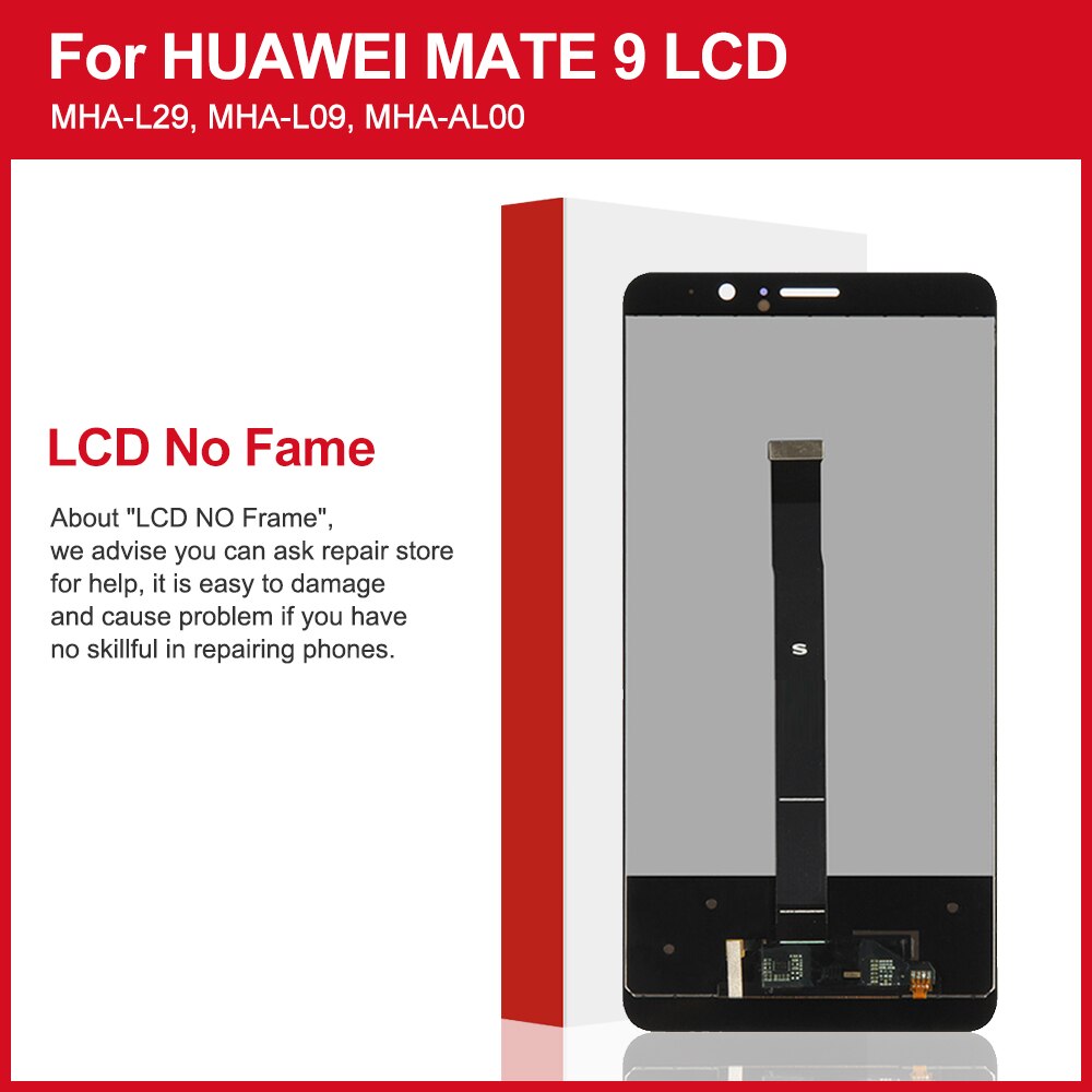 5.9'' Original LCD For HUAWEI Mate 9 Display Touch Screen Digitizer with Frame Display for Huawei Mate 9 LCD MHA-L29 Replacement