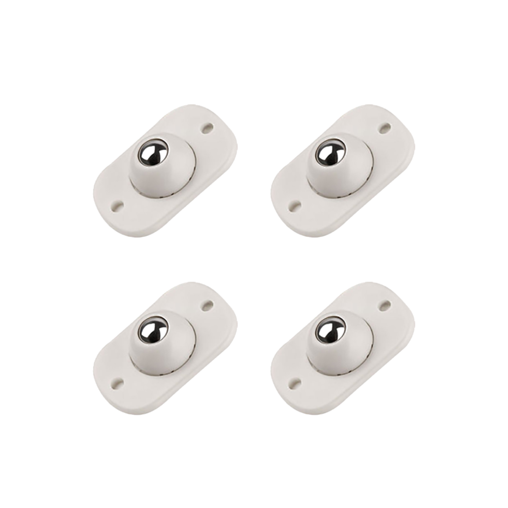Ruedas para muebles de acero inoxidable, ruedas universales autoadhesivas, rodamiento de carga giratorio de 360 grados para acceso a muebles del hogar, 4/20 piezas: 4 pulgadas / Naranja
