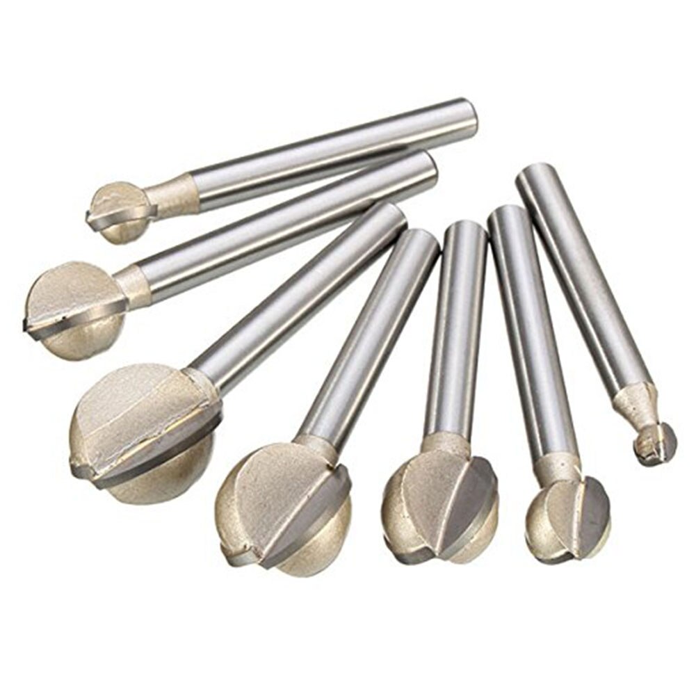 Hand Tools Milling Ball Cutter Root Carving Shank Diameter CNC Woodworking Engraving Blade Router Bit End Round Artwork