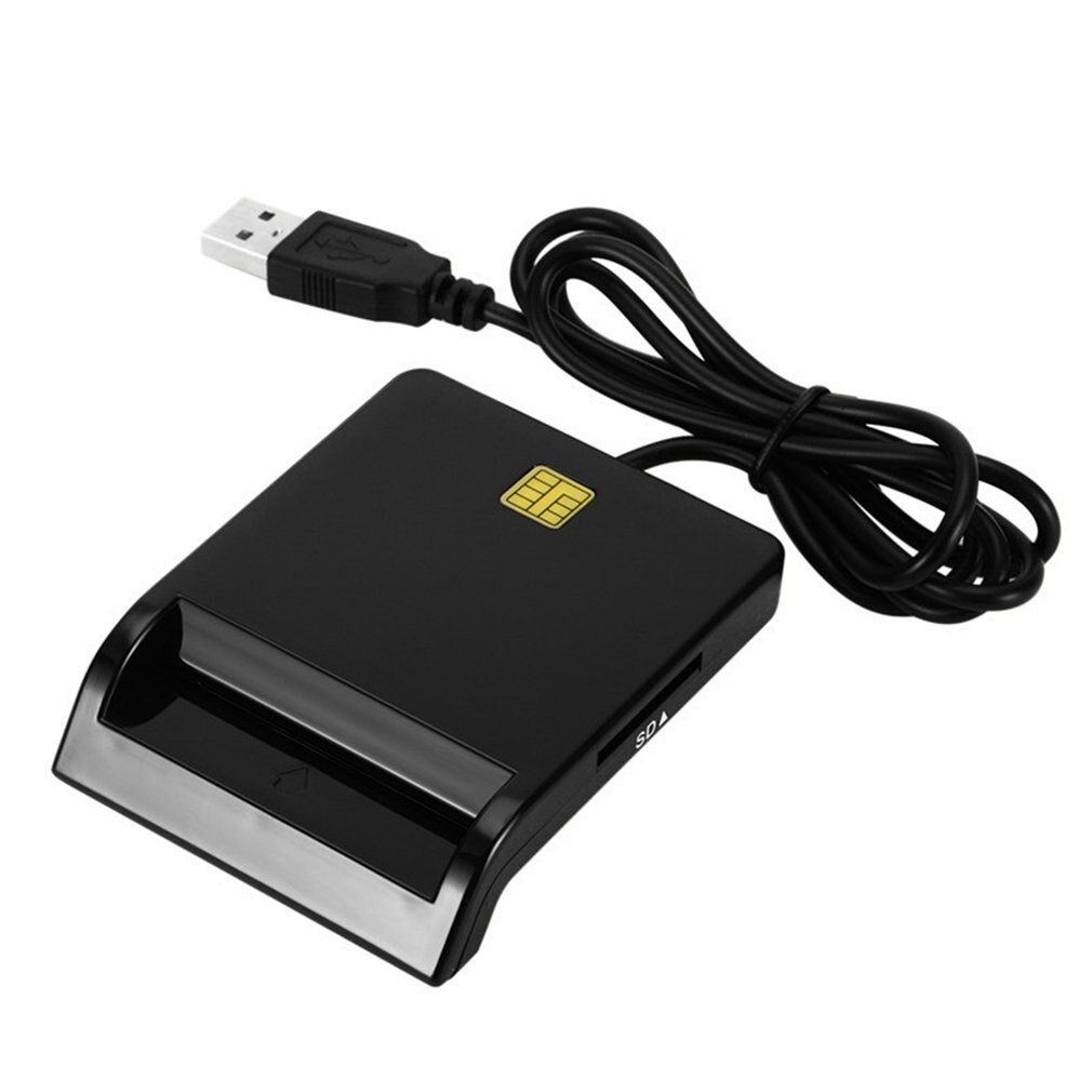 USB 2.0 SIM Smart Card Reader For Bank Card IC/ID EMV SD TF MMC Cardreaders USB-CCID ISO 7816 for Windows 7 8 10 Vista XP