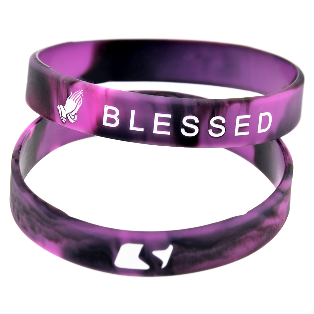 OBH – Bracelet en Silicone béni pour d'amitié, couleur tourbillon, 1 pièce