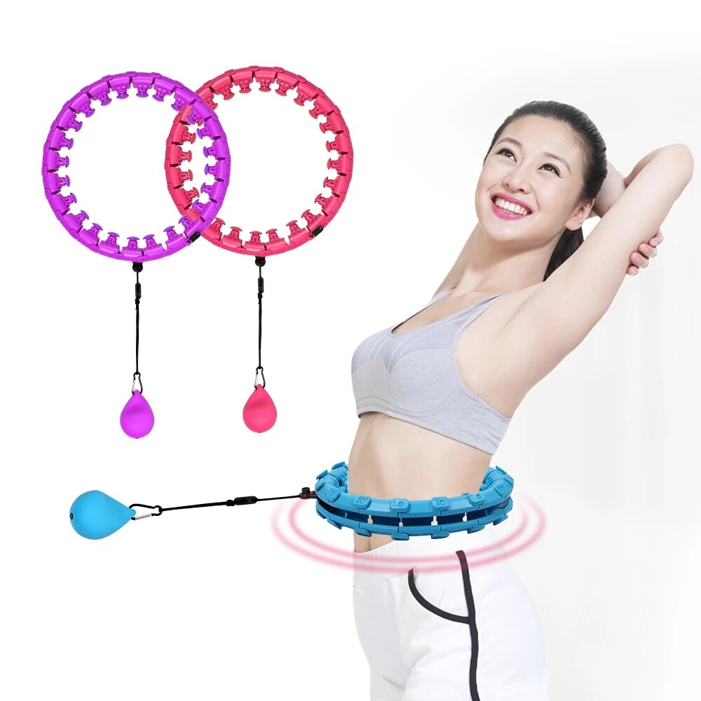 Thin Waist Smart Sport Rings Detachable Adjustable Auto-Spinning Circle Abdominal Exercise Gym Fitness Equipment Home Training