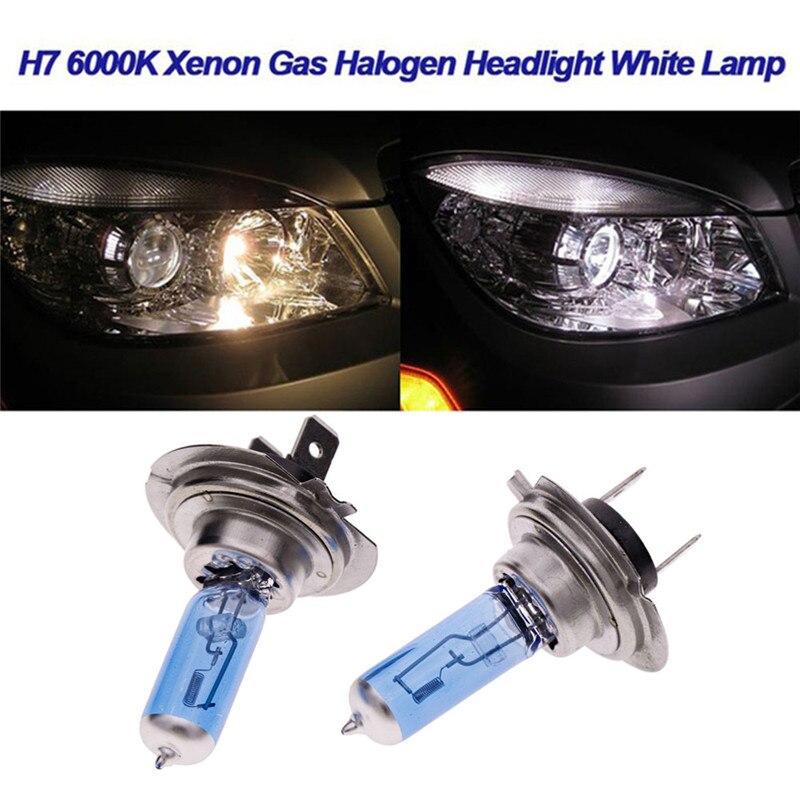 2Stck H7 12V 6000K 100W Kolben Hohe Helle Ultra Lange Lebensdauer Gas Niedrigen Verbrauch Canbus Xenon scheinwerfer Weiß Auto Licht Lampe Lampen