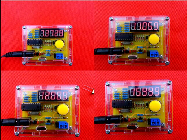 Diy Kits 1Hz Tot 50 Mhz Kristal Oscillator Frequentie Counter Meter Digitale Led Pic Met Case