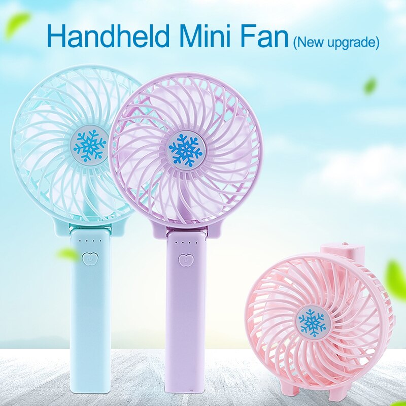 Portatile Mini USB Fan di Ventilazione Pieghevole Aria Condizionata Ventole Tenuto In Mano Ventola di Raffreddamento Per Home Office Ventilatore Ricaricabile