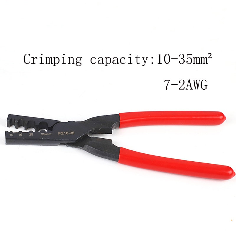 Lille crimptang 0.25-35mm tysk stil elektrisk støvlebånd terminal ve crimping værktøjer: Pz 10 35