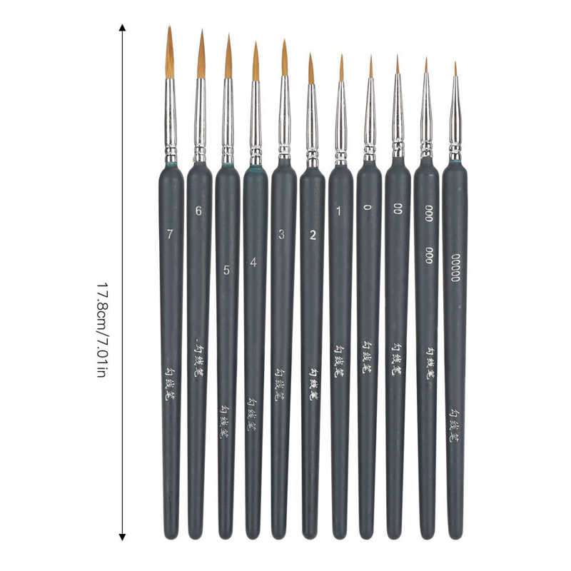11Pcs Artist Paint Brush Set Watercolor Acrylic Oil Brush Painting Art Supplies for Students Art Lovers Painting Tools