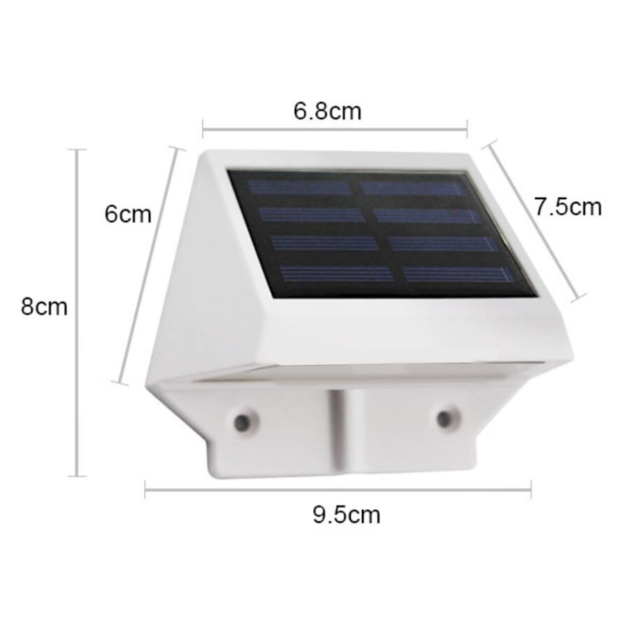 LED Solar- angetrieben Lampen draussen Zaun Garten Zauberstab Lampe Weg Treppen Licht Solar- Energie LED-strahler Sonnenlicht Hause Dekoration