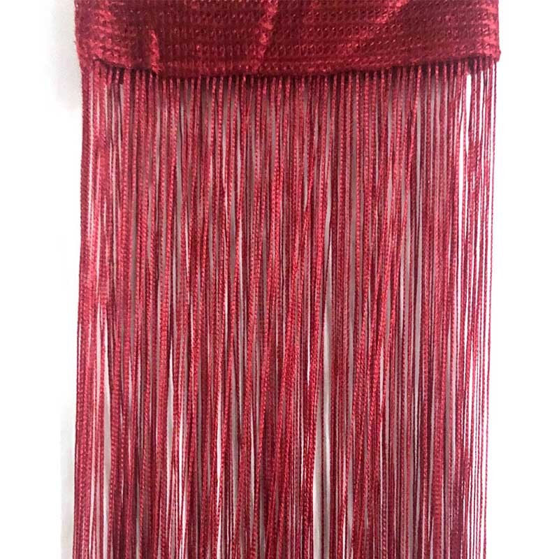 Tür Fly Screen &amp; Raumteiler Top Stab Einzigen Slot Heißer Neue 1pc Voile Net Vorhänge String Vorhang Panels 200cm: Jujube
