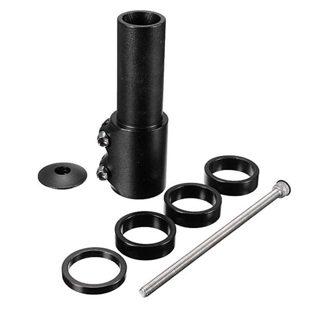 Adjustable Bicycle Handlebar Extender Aluminum Alloy Black Bike Fork Extender MTB Mountain Rise Extender Outdoor Cycling Part: Default Title