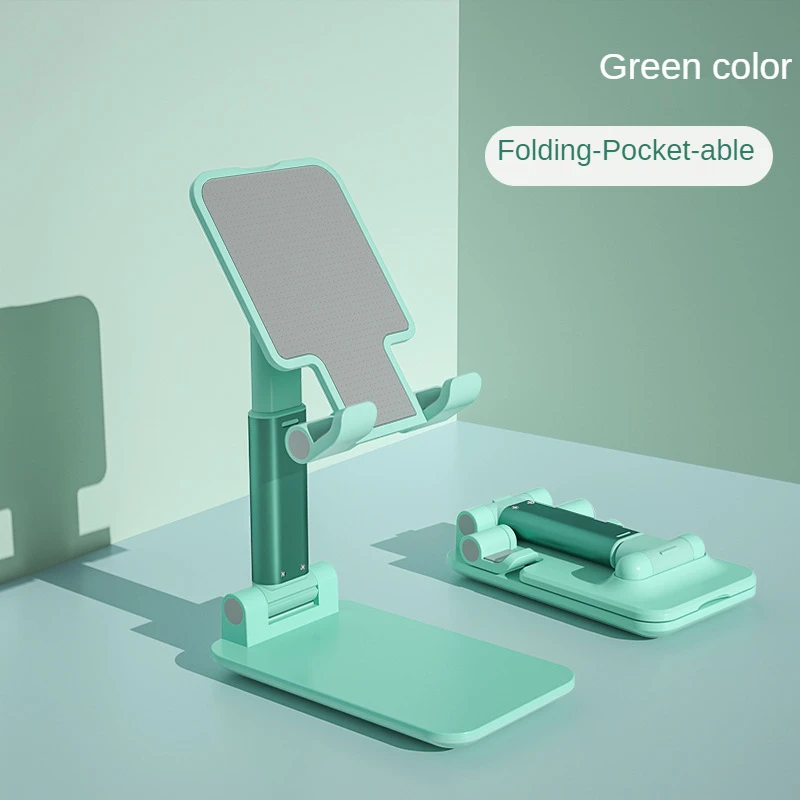 Tragbare Desktop Klapp Heben Halterung Handy Stehen Desktop Halter Tisch Schreibtisch Halterung für Telefon Tablet Tragbare: YELLOW