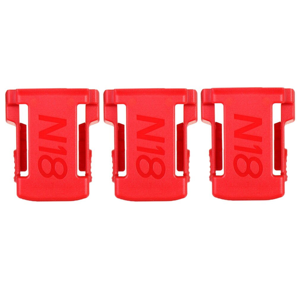 1/2/3Pcs Batterij Houder Voor Milwaukee Batterij Mount Dock Houder Fit Voor M18 48-11-1850 18V Mount Houder Cover Dock Clip: 3 pcs red