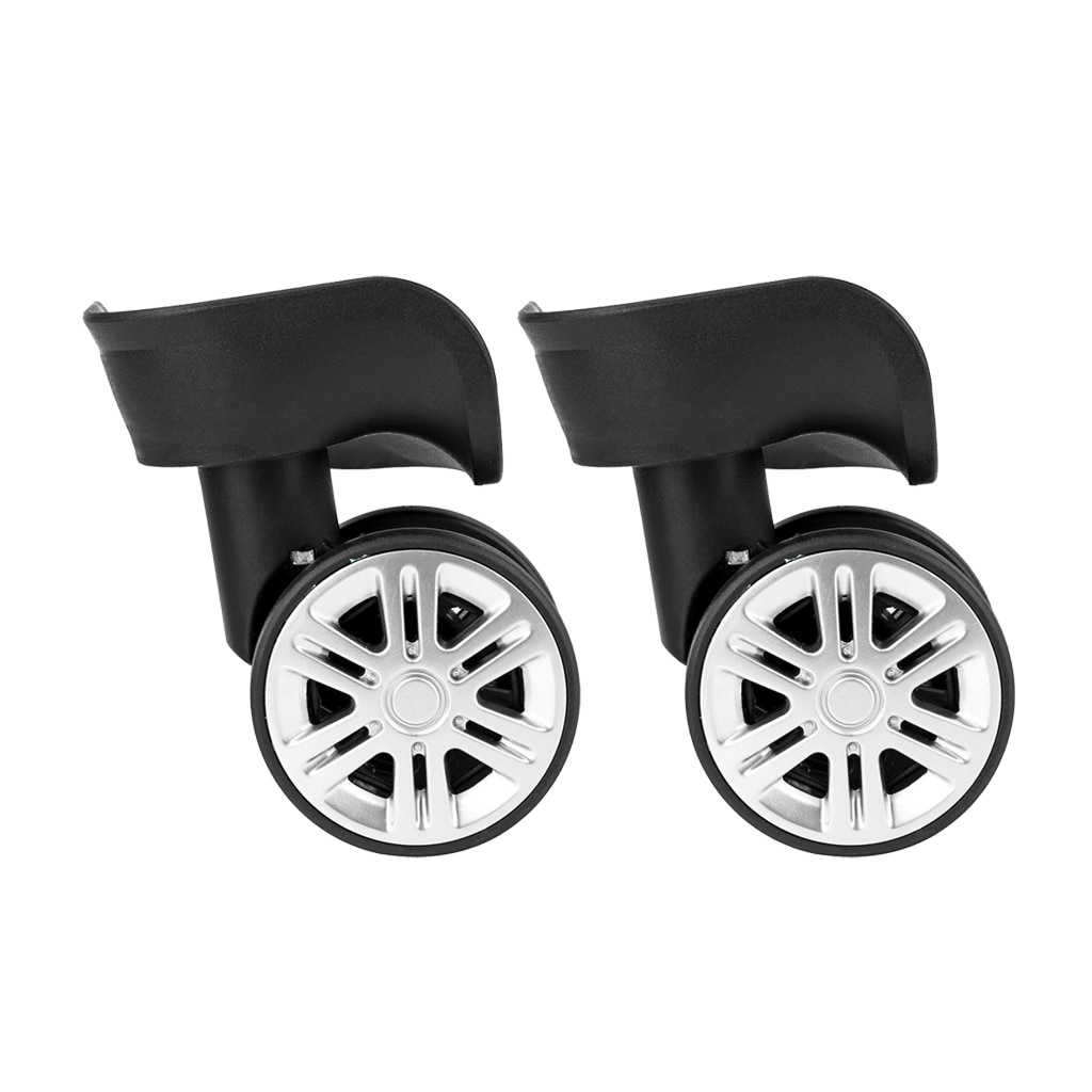 Easy Install Safety 2x Single Wheel Plate Trolley Caster Pulley Suitcase