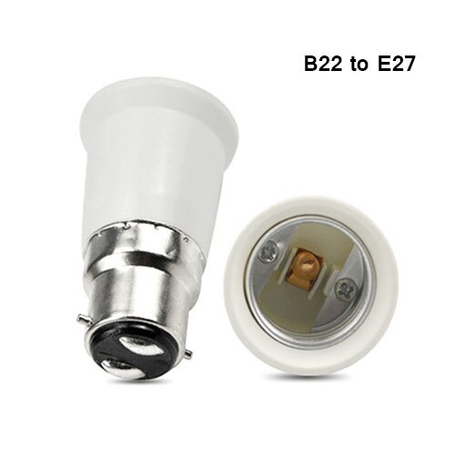 B22 G9 E27 E14 E40 Socket Lamp Extender Houder Licht Adapter Base Lamp Plastic Lamp LED Schroef Aansluitingen Fitting converter: B22 to E27