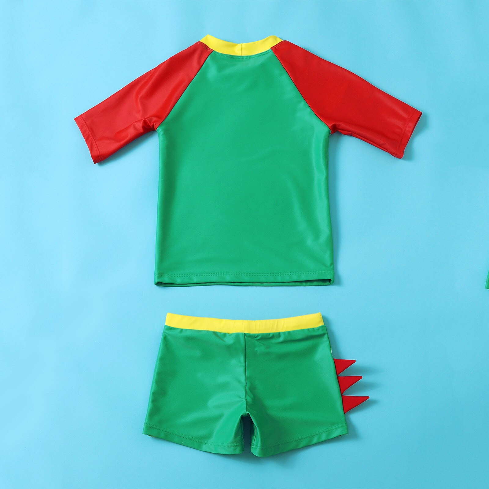 2 Stuks Peuter Dinosaurus Badpak Peuter Baby Kids Jongen Dinosaurus Badmode Surfen Beachwear Zon Bescherming Kinderen Badpak