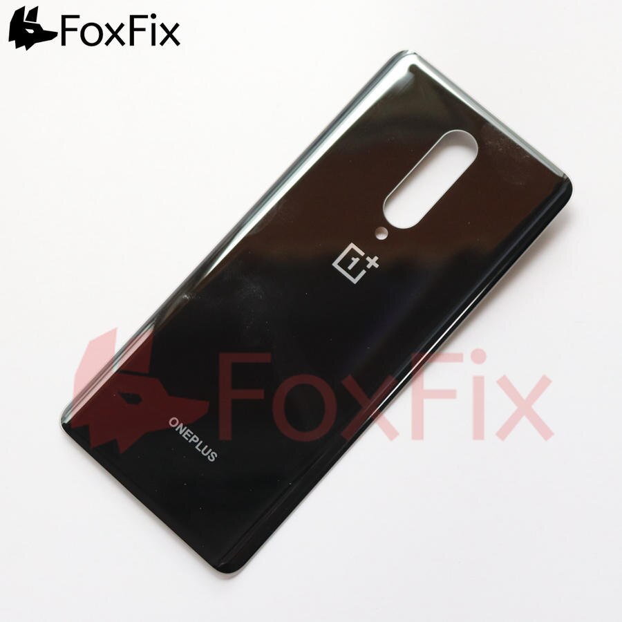 Copertura posteriore Oneplus 8 Coperchio Della Batteria 1 + 8 pro Vetro Posteriore del Portello dell'alloggiamento di Caso per Oneplus 8 pro Posteriore coperchio Della batteria Parti di Ricambio: 8-nero no lente
