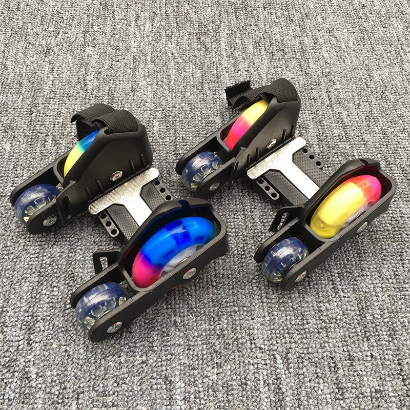 freundlicher Sport 4 Räder Rolle Beleuchtet Blinkende LED Räder Ferse Schlittschuh Rollen Rollschuhe Schuh Blinkende Rollschuh Schuhe freundlicher