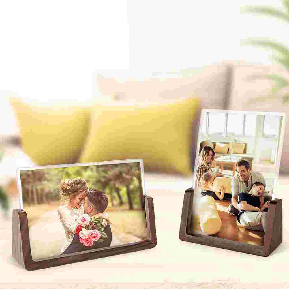 1pc Photo Frame Modern Durable Wood Photo Frame for Home