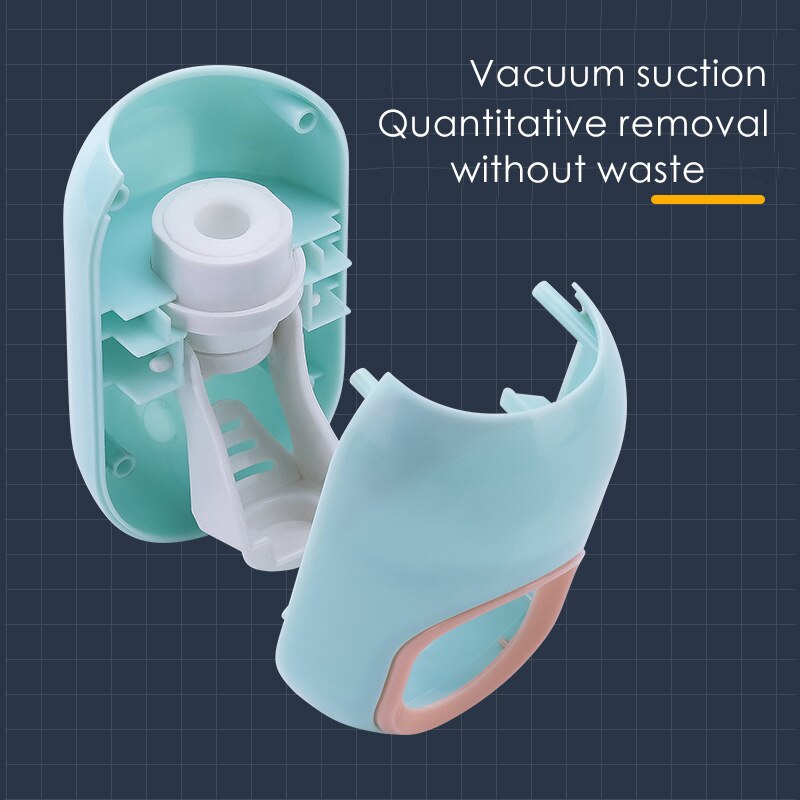 Tandpasta knijpers automatische tandpasta dispenser tand stofdichte tandenborstelhouder wandmontage standaard badkamer accessoires set