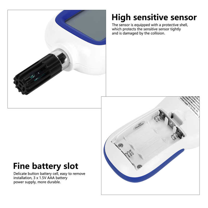 hygrometer hygrometers WT83 Temperature Humidity Meter High Accuracy Digital Indoor Thermometer Hygrometer humidity meter