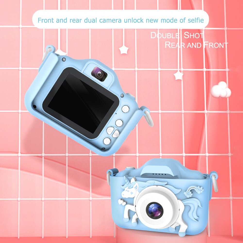 Kids Camera Leuke Speelgoed Paard Mini Digitale Camera Hd Ips Scherm Wifi Camera 'S Onderwijs Speelgoed Voor Kinderen Jongens Meisjes Verjaardag