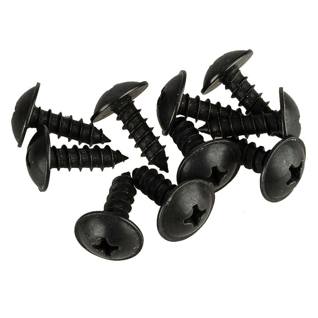 20Pcs 12493-06207 12493-06207E Fender Liner Retainer Screw Tapping Bolt Fit for Hyundai Kia Black