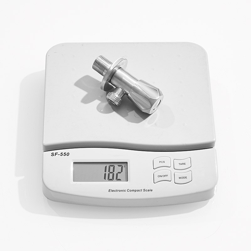 Single Cold Water Triangle Valve USU304 Stainless Steel Filling Valves Ceramic Spool Angle Valve For Toilet kitchen SJF-08-1