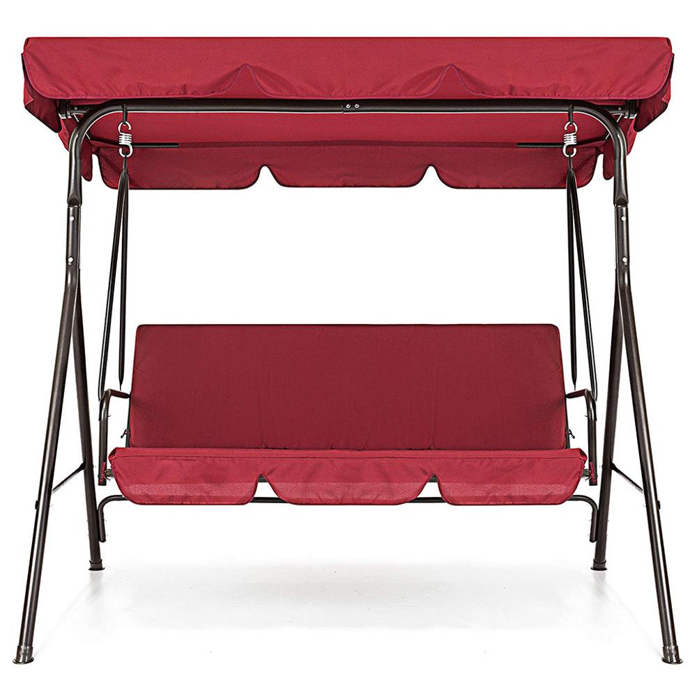 2 stuks/set stevige tuinstoelen patio schommel stoelhoes universele luifelbeschermer waterdicht zonwerend voor 3- zits zonnescherm
