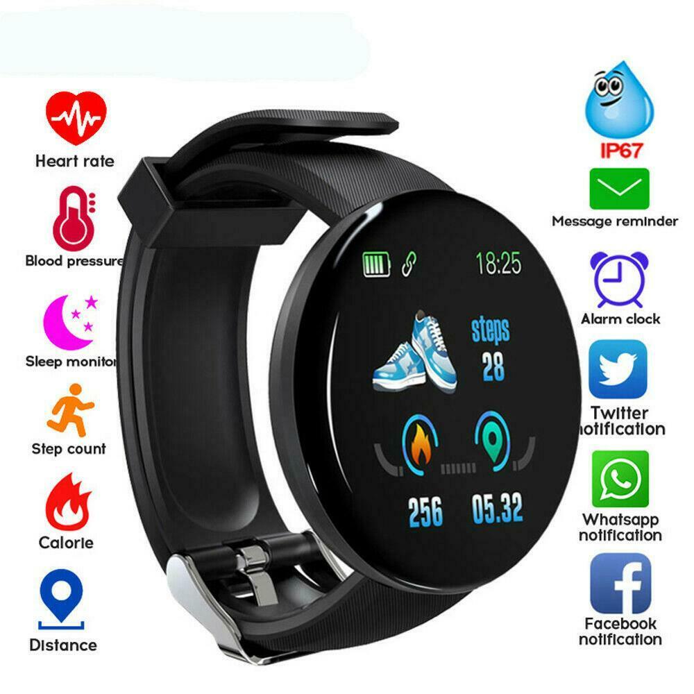 D18 Smart Horloge Hartslag Horloge Smart Polsband Sport Bloeddruk Smartwatch Smart Band Waterdichte Smartwatch Android Y68