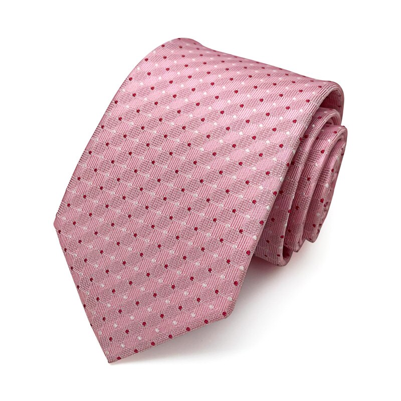 8 Cm Luxe Stropdas Voor Mannen Desiger Plaid Dot Mode-Business Stropdas Mannelijke Met Doos: YELLOW